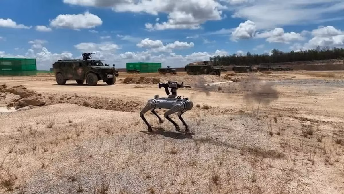 Trung Quoc khoe cho robot quan su, ky nang chien dau 