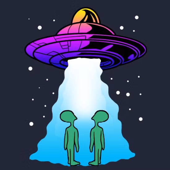 Nhiều tiêu đề báo chí đưa tin về việc nhìn thấy tàu vũ trụ của người ngoài hành tinh xuất phát từ tỉnh Fukushima, của Nhật Bản. Ảnh: @Spreadshirt.ie.