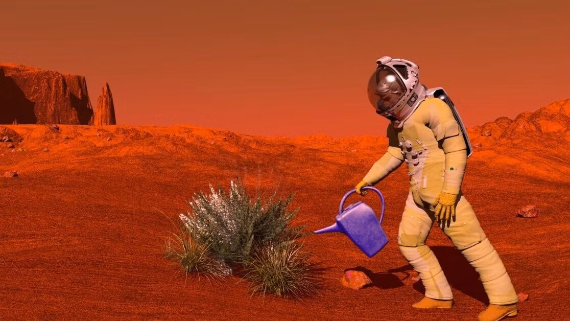 Hàng tỷ năm trước, theo một số bằng chứng địa chất, nước dồi dào đã chảy qua sao Hỏa, và tích tụ thành các vũng nước, hồ và đại dương sâu. Ảnh: @Earth.com.