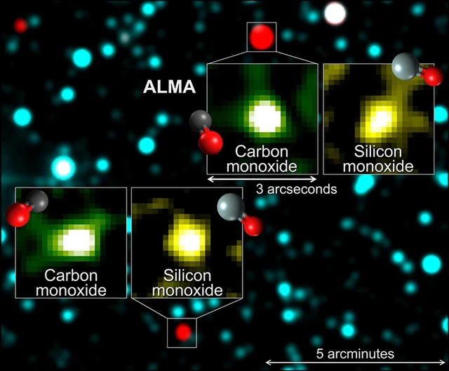 Ngoài ra, hai vật thể băng bí ẩn này chứa các khối băng liên sao giàu nước, và các phân tử hữu cơ như H2O, CO2, CH3 OH và XCN, silicat.v.v.v…Tuy nhiên, bản chất chính xác của chúng vẫn chưa rõ ràng. Ảnh: @MIT News.