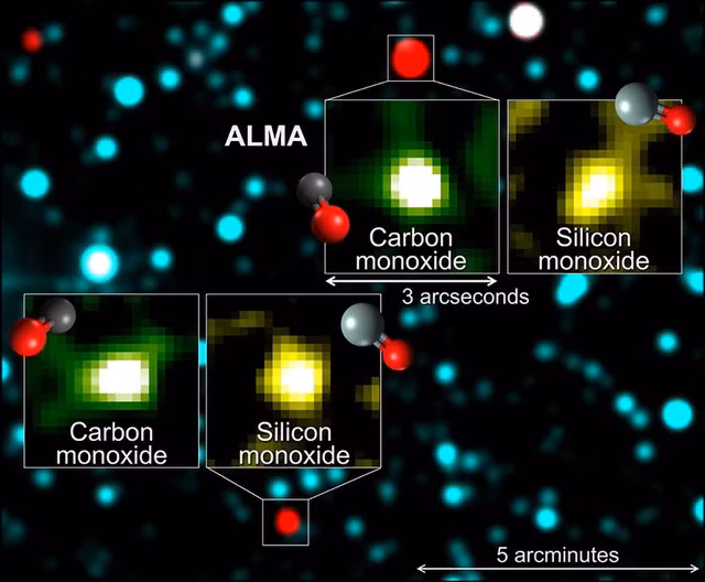 Ngoài ra, hai vật thể băng bí ẩn này chứa các khối băng liên sao giàu nước, và các phân tử hữu cơ như H2O, CO2, CH3 OH và XCN, silicat.v.v.v…Tuy nhiên, bản chất chính xác của chúng vẫn chưa rõ ràng. Ảnh: @MIT News.