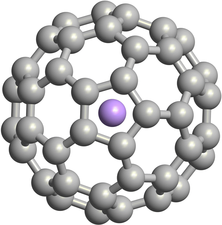 Về cơ bản, Endohedral fullerenes là chất một lồng các nguyên tử carbon với một nguyên tử nitơ mắc kẹt bên trong. Vật liệu này có thể có ứng dụng cho đồng hồ nguyên tử có độ chính xác cao nhất. Ảnh: @ResearchGate.