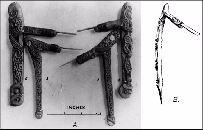 Điều đặc biệt nhất, tại đây các nhà khảo cổ đã tìm thấy đầu kim xăm da. Đầu kim này dường như được phủ một loại chất sắc tố đen nào đó. Ảnh: @ResearchGate.