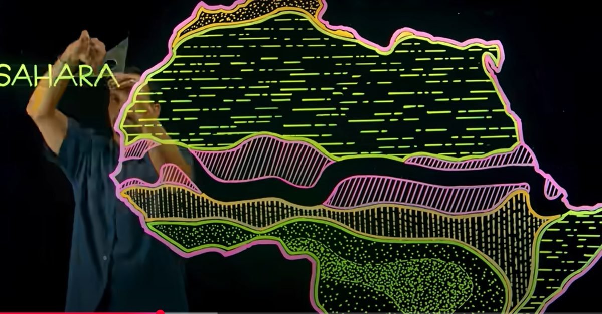 Hàng ngàn năm trước, sa mạc Sahara là một thảo nguyên màu mỡ với nhiều động vật hoang dã, hồ và sông. Khoảng 5.000 năm trước, sa mạc bắt đầu mất nước, tạo nên cảnh quan khô cằn rộng lớn mà chúng ta thấy ngày nay. Ảnh: @Andrew Millison.