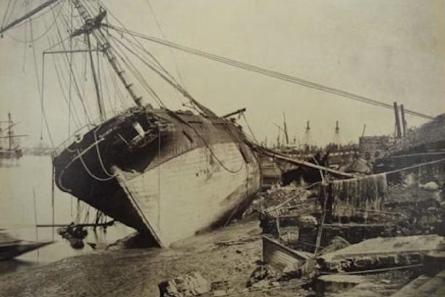 Vịnh Bengal chứng kiến tổn thất hàng hải đáng kể, nhiều tàu bị chìm, vô số gia súc, động vật hoang dã bị chết. Con số thiệt hại chính xác vẫn chưa được biết, nhưng sức tàn phá của Siêu bão Calcutta là rất lớn trên khắp khu vực. Ảnh: @historic-shipping.