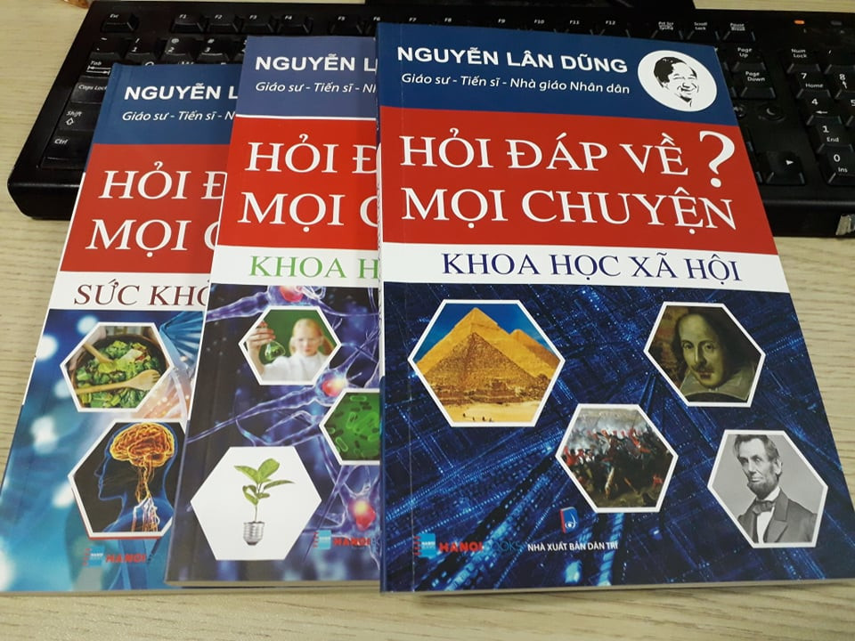 Trong cuốn Hỏi đáp về mọi chuyện - Khoa học tự nhiên, GS. TS. NGND. Nguyễn Lân Dũng trả lời cho các câu hỏi: Lá diêu bông là gì; Khủng long có ăn thịt người không; Có đúng là có chín tầng mây không; Mặt trời già đến mức nào; Vì sao máu đỉa hút rất khó đông lại…