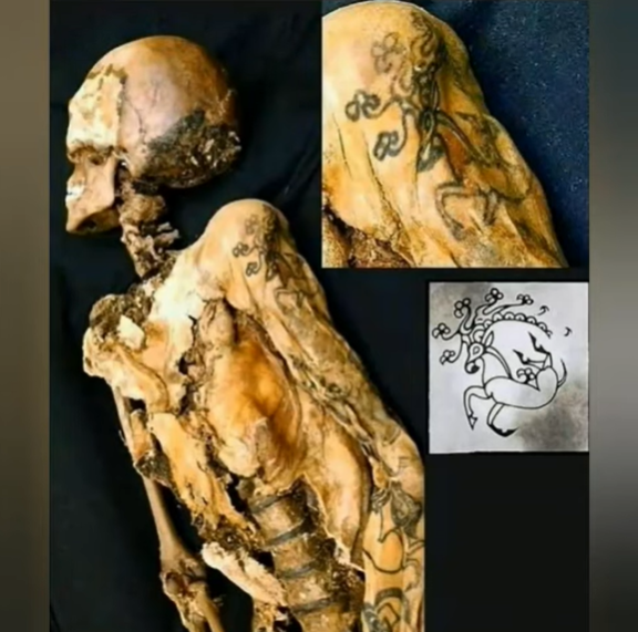 Trên dãy núi Altai xa xôi của Siberia, các nhà khảo cổ học đã khai quật được Siberian Ice Maiden, một xác ướp 2.500 năm tuổi, được bảo quản trong lớp đất đóng băng vĩnh cửu. Ảnh: @Archaeology Magazine.