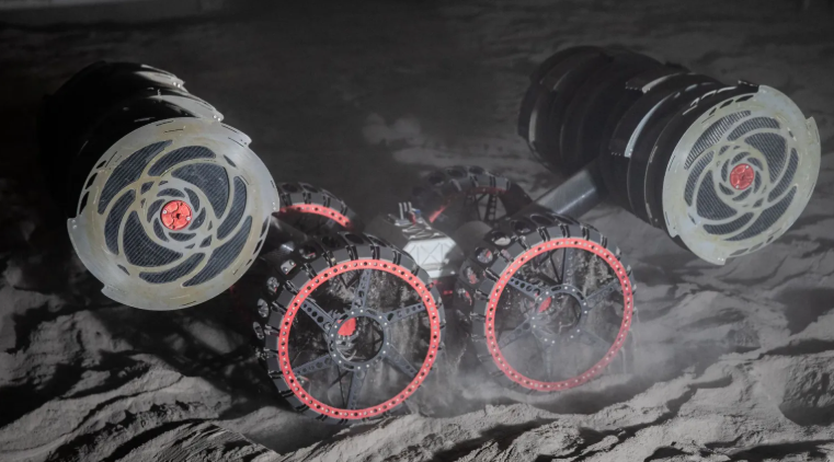 IPEx là một loại robot có chức năng kép, vừa có thể hoạt động như một máy đào, ủi đất, vừa có thể hoạt động như một xe ben vận chuyển đất đá. Ảnh: @NASAKennedy.