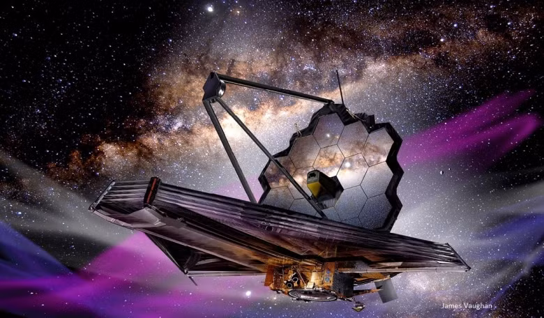 Những tiến bộ này giúp JWST vượt qua khả năng của thiết bị tiền nhiệm, Kính viễn vọng Không gian Hubble, gần 100 lần. JWST được kỳ vọng sẽ cung cấp hiểu biết vô giá về nguồn gốc vũ trụ, sự hình thành sao, hành tinh, các thiên thể trong và ngoài Hệ Mặt trời. Ảnh: @School of Physics &amp; Astronomy.