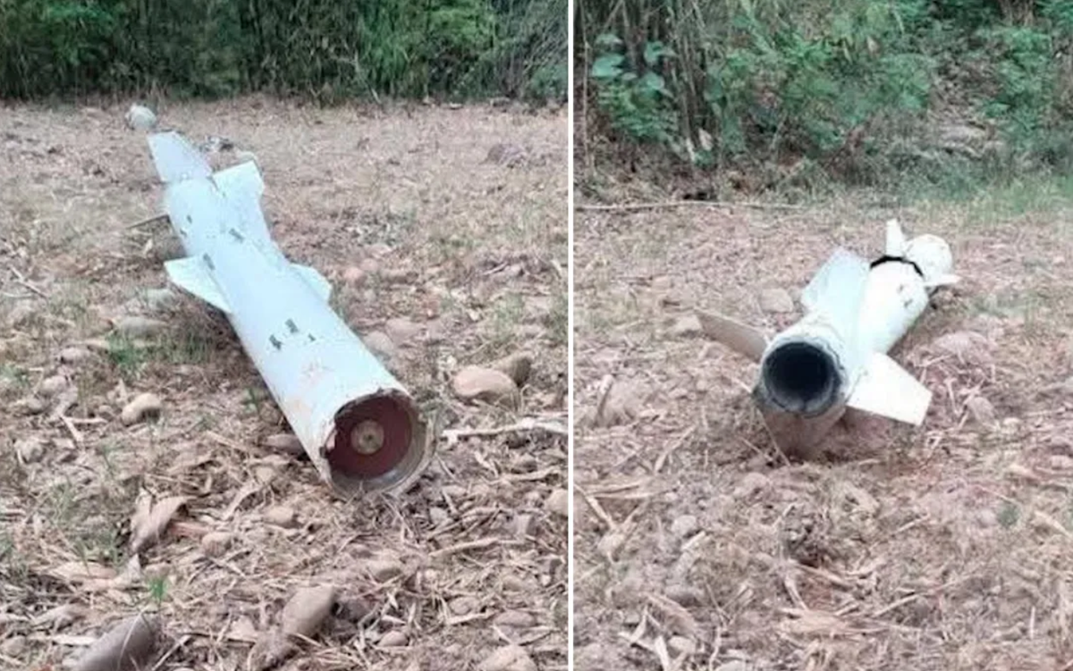 Trong số này có một tên lửa được cho là đã rơi xuống gần làng Kamahi Devi ở quận Hoshiarpur, thuộc vùng Punjab, với nhiều bộ phận còn nguyên vẹn và tên lửa này vẫn chưa phát nổ. Ảnh: @X.