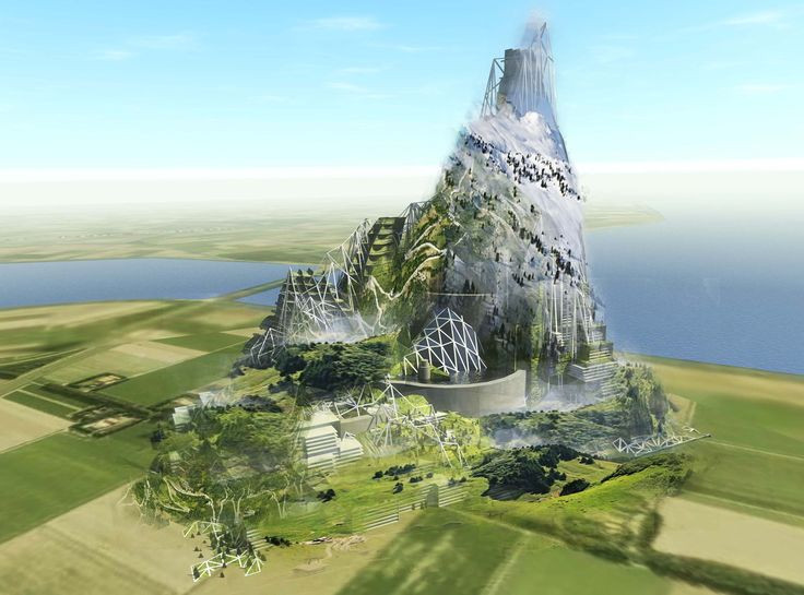 Berg sẽ là kiến trúc núi nhân tạo cao nhất thế giới, một môi trường sống tự nhiên cho động vật hoang dã, đồng thời là một khu vực giải trí cho cư dân thành phố. Đỉnh núi sẽ phủ đầy tuyết từ tháng 9 đến tháng 3 năm sau. Ảnh: @ Pinterest.