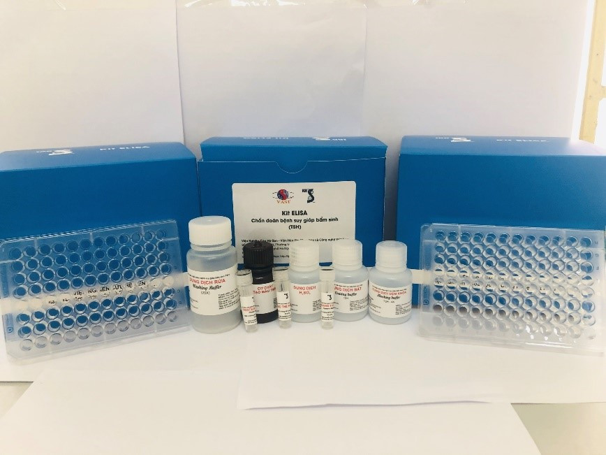 Nhóm nghiên cứu của TS. Nguyễn Thị Xuân cùng các cộng sự Viện Nghiên cứu hệ gen, Viện Hàn lâm KH&amp;CN Việt Nam đã chế tạo được 3 bộ kit ELISA chẩn đoán bệnh thiếu men G6PD, bệnh suy giáp bẩm sinh và bệnh tăng sinh tuyến thượng thận bẩm sinh.