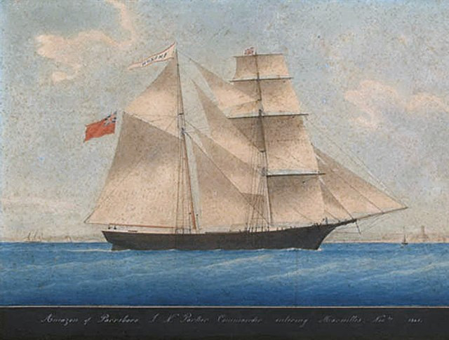 Mary Celeste là một tàu buôn của Mỹ được phát hiện trôi dạt trên Đại Tây Dương vào năm 1872. Khi được tìm thấy, nó vẫn trong tình trạng tốt, hàng hóa còn nguyên vẹn. Ảnh: @britannica.