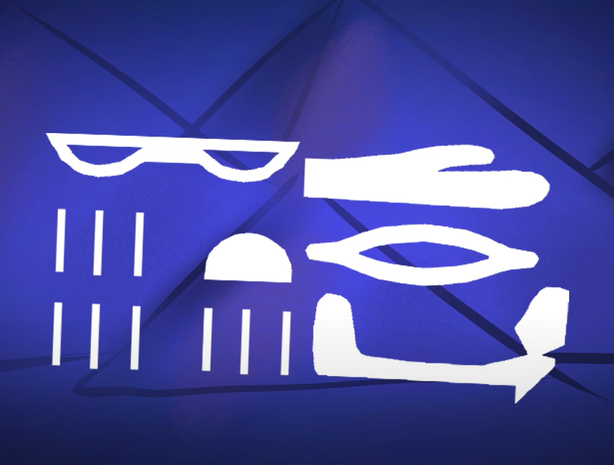 Khi lớp vật liệu thạch cao này bị xói mòn theo thời gian, những đường nét còn lại vô tình trông giống như một chiếc trực thăng. Ảnh: @Armchair Egyptology.