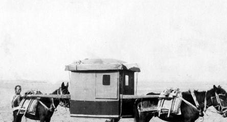 Bức ảnh chụp một chiêc xe ngựa vào năm 1890. Ảnh: sohu.com 