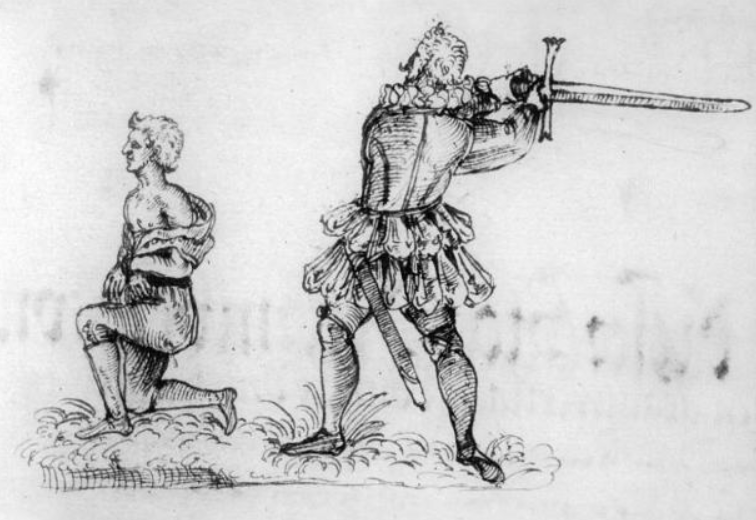 Công lý đóng vai trò quan trọng trong đời sống thường ngày của xã hội Châu Âu thời trung cổ. Sự chính nghĩa được coi trọng trong thời kỳ này, và tội phạm thường phải bị trừng phạt khá khắc nghiệt trong nỗ lực ngăn chặn những kẻ phạm tội khác. Ảnh: @Wikipedia.