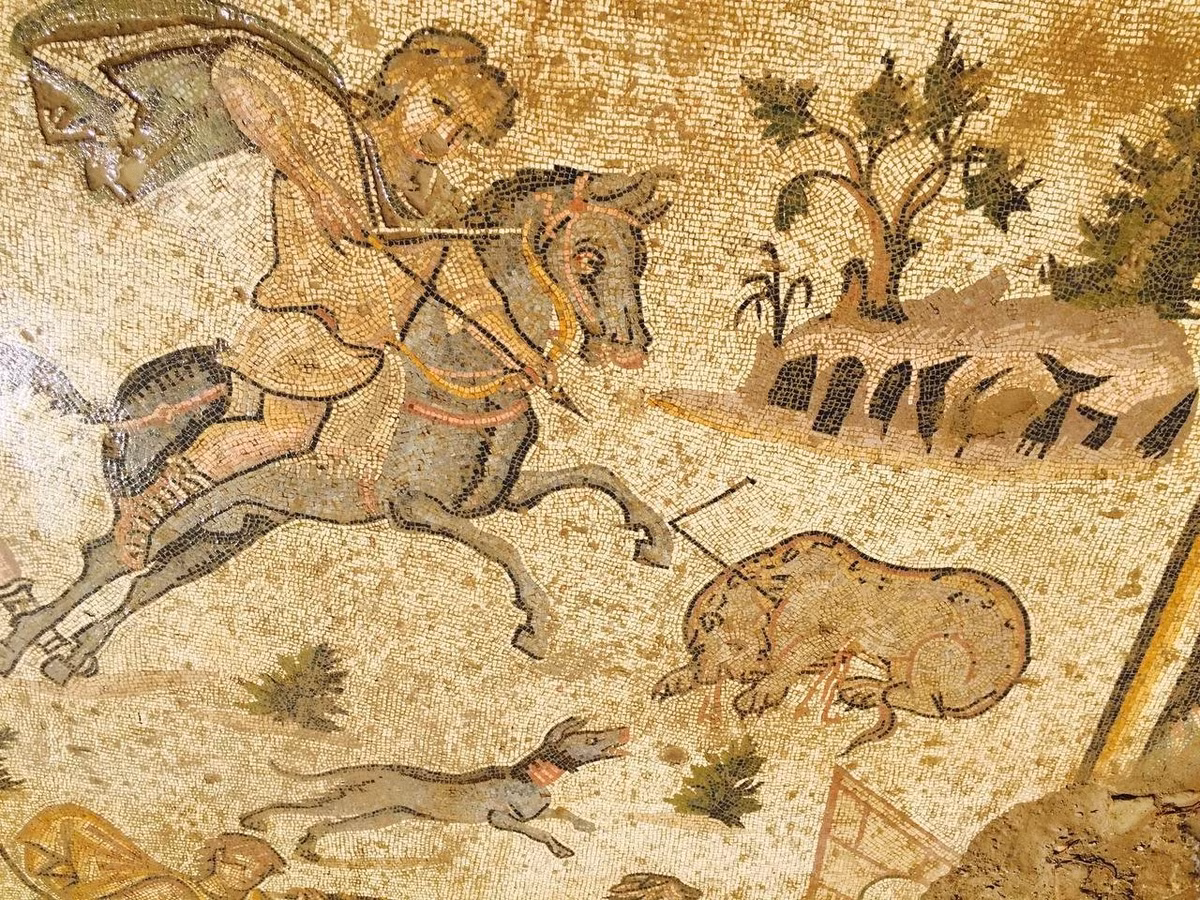 Giám đốc Bảo tàng Kahramanmaraş, bà Safinaz Acıpayam cho biết: “Trong quá trình khai quật, chúng tôi đã tìm thấy một bức tranh khảm diện tích 50 mét vuông mô tả một bữa tiệc ngoài trời, nó có thể là phần tiếp theo của bức tranh khảm chủ đề săn bắn mà chúng tôi đã khai quật trước đó trong cùng một khu vực”. Ảnh: @Safinaz Acıpayam.