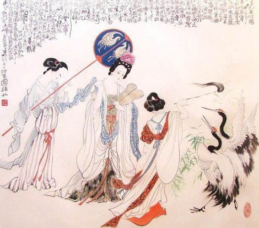 Sau này, Sủng Phi của Đường Huyền Tông qua đời, ông vô cùng đau khổ, tâm trạng không tốt. Cao Lực Sĩ vì muốn lấy lòng Hoàng đế liền tổ chức một buổi yến tiệc. Khi Thọ Vương dẫn Dương Ngọc Hoàn đến tham dự, Đường Huyền Thông liền bị Ngọc Hoàn thu hút. Sau khi tiệc kết thúc, Đường Huyền Tông tương tư ngày đêm, sau đó liền cho triệu Dương Ngọc Hoàn vào cung. Ảnh: ixinwei.com.