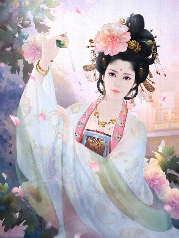 Anh em nhà Dương Quý Phi dần dần lũng đoạn triều chính. Sau này có thêm An Lộc Sơn để kết thân với Hoàng đế nên luôn tìm cách lấy lòng Dương Quý Phi. Ảnh: baidu.com.