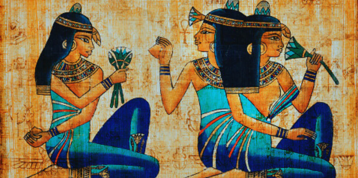 Là vị thần của tình yêu và say xỉn, thần Hathor được cho là cung cấp kết nối với thế giới tâm linh thông qua những trải nghiệm xuất thần. Ảnh: @Cosmic Kamya - Substack.