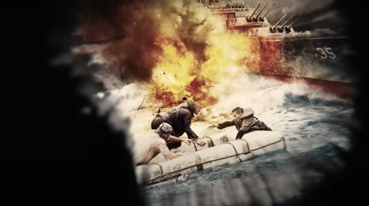 Thật không may cho những người may mắn sống sót sau cuộc tấn công ban đầu, đây chỉ là khởi đầu cho những rắc rối của họ trên biển. Ảnh: @Weird History.