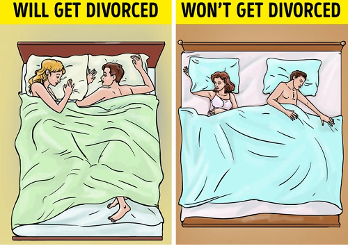1. Giường hẹp. Nhiều người cảm thấy hài hước khi các nhà khoa học chỉ ra giường hẹp là một trong những nguyên nhân đưa hôn nhân vào “ngõ cụt”. (Ảnh: Brightside, Boldsky, minh họa)