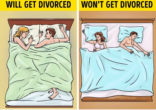 1. Giường hẹp. Nhiều người cảm thấy hài hước khi các nhà khoa học chỉ ra giường hẹp là một trong những nguyên nhân đưa hôn nhân vào “ngõ cụt”. (Ảnh: Brightside, Boldsky, minh họa)