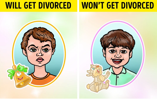 8. Số nụ cười trong các bức ảnh tuổi thơ. Các nhà khoa học nghiên cứu các bức ảnh lấy từ kỷ yếu của trường học, đánh giá nụ cười theo thang từ 1-10. Việc đánh giá dựa trên sự kéo giãn của cơ siết chặt miệng và cơ tạo ra các nếp nhăn quanh mắt.