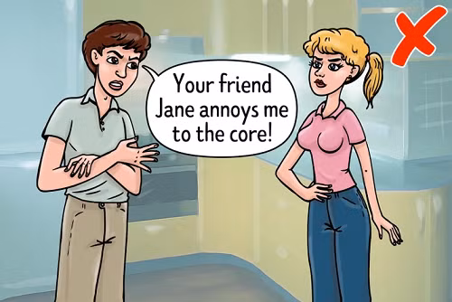 4. Thái độ tiêu cực của chồng với bạn của vợ. Các nhà khoa học quan sát mối quan hệ của 373 cặp đôi trong vòng 16 năm. Kết quả cho thấy, 46% cặp đôi ly hôn vào năm thứ 16 của cuộc hôn nhân. Kết quả này có thể dự đoán ngay trong năm đầu tiên khi sống chung.