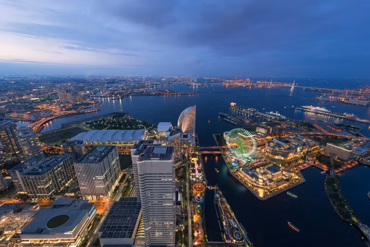 Minato Mirai, Yokohama trông tuyệt đẹp vào ban đêm.