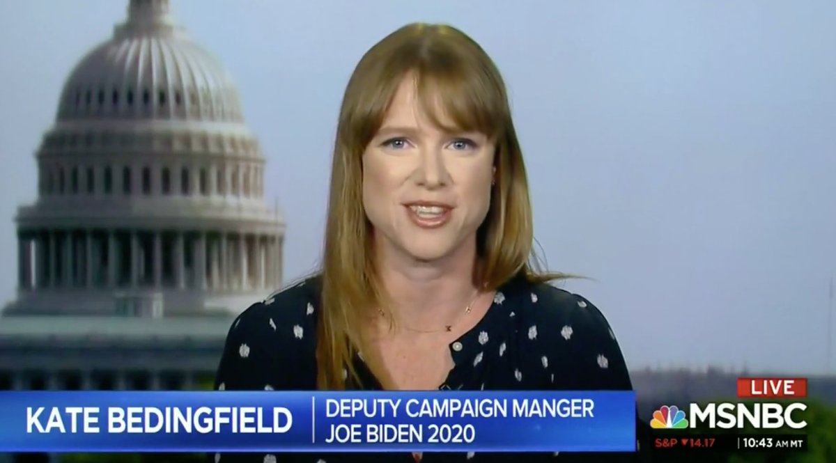 Năm 2015, Kate được bổ nhiệm làm Giám đốc truyền thông cho Phó Tổng thống Mỹ khi đó là ông Joe Biden. Ảnh: MSNBC.