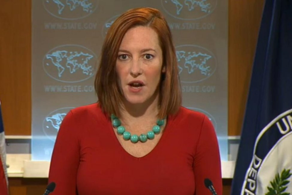 Năm 2012, Psaki quay trở lại làm Thư ký báo chí cho chiến dịch tái tranh cử của Tổng thống Obama. Vào ngày 11/2/2013, bà trở thành Phát ngôn viên Bộ Ngoại giao Mỹ. Ảnh: UPI.