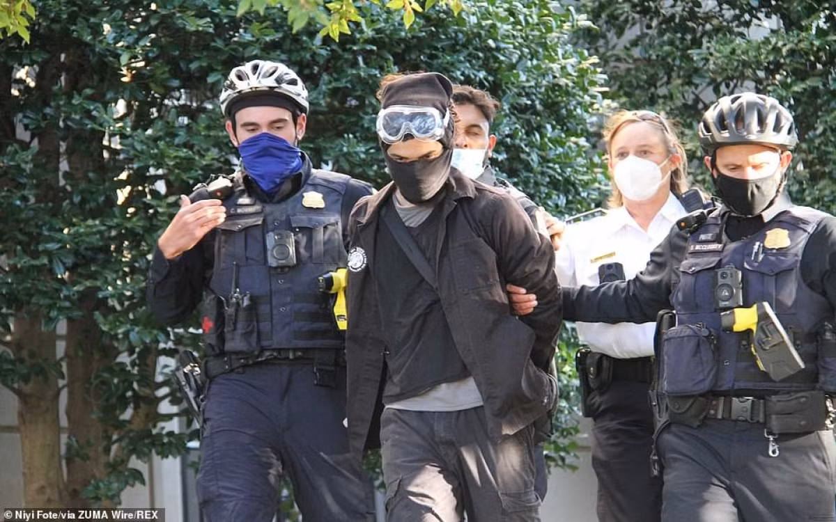 Bao luc bung phat trong bieu tinh giua phe ung ho va chong ong Trump-Hinh-16