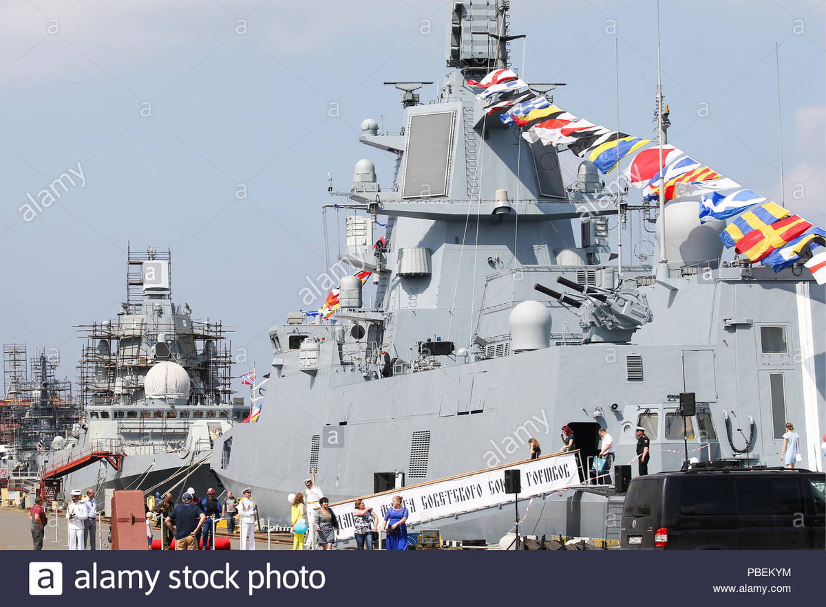 "Cục thiết kế phương Bắc đã hoàn thành thiết kế phác thảo các tàu hộ vệ Project 22350M và hiện tại, theo nhiệm vũ kỹ - chiến thuật của khách hàng đang phát triển tài liệu thiết kế chi tiết cho các tàu", nguồn tin của PKB cho hay. Nguồn ảnh: Army Stock