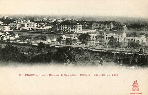 Phòng Thương mại trên đại lộ Gia Long, phố Bà Triệu ngày nay.