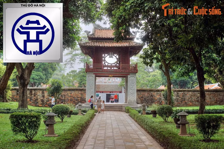  Logo của thủ đô Hà Nội: Khuê Văn Các. Khuê Văn Các là một công trình mang tính điểm nhấn của Văn Miếu - Quốc Tử Giám Hà Nội, được coi là biểu tượng cho tinh thần coi trọng học vấn của người Việt.