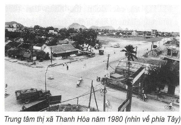 Trung tâm thị xã Thanh Hóa năm 1980.