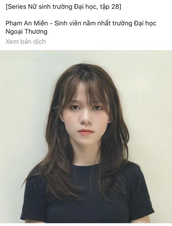Cách đây không lâu một nữ sinh tên Phạm An Miên đã khiến netizen đứng ngồi không yên khi được fanpage nổi tiếng chia sẻ bức ảnh.