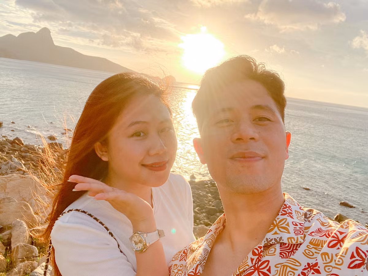 Cô nàng luôn là hậu phương vững chãi đằng sau sự thành công của Đình Trọng, dù ít khi xuất hiện nhưng Trang Heo vẫn được công chúng biết đến.