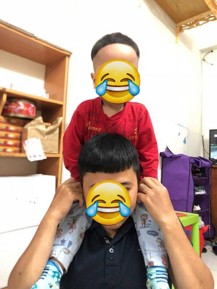 Đã có rất nhiều ông bố bà mẹ vừa bực vừa buồn cười khi nhìn mái tóc của con nham nhở, lởm chởm mất thẩm mỹ mặc dù đó là tác phẩm của mình.