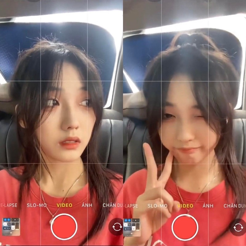 Trong clip Hoài Thu chỉ trang điểm hết sức nhẹ nhàng nhưng làn da vẫn sáng mịn, gần như không tì vết.