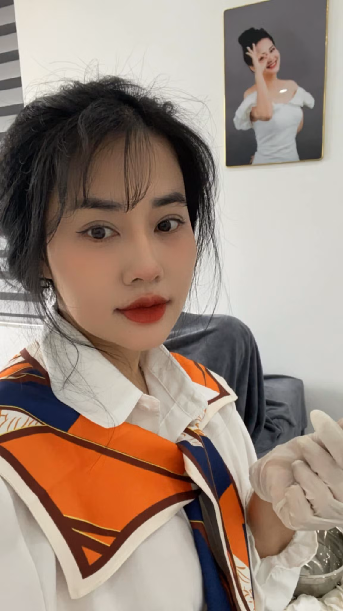 Nhìn ảnh ai cũng xuýt xoa vì nhan sắc của chị Nhật Ninh quá chất lượng.