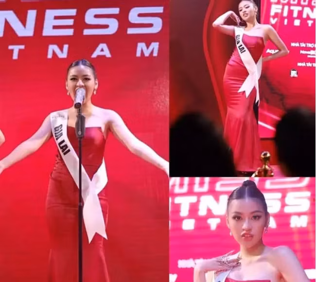 Mới đây, hot girl "trứng rán" cùng Top 42 thí sinh được lọt vào vòng bán kết nên đã tham gia buổi họp báo để trình diễn và hô tên.