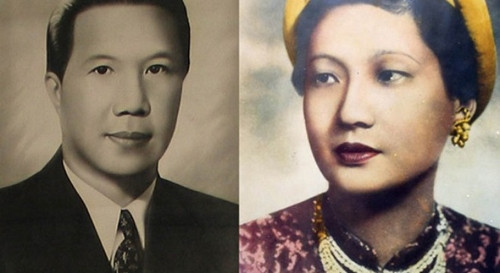 Trong lần gửi tiền vàng sang trợ cấp cho Bảo Đại, Nam Phương đã viết một bức thư tay cho Lý Lệ Hà. Người đời gọi là 66 chữ đánh ghen đẳng cấp của chính thất Nam Phương. (Ảnh: Bảo Đại và Nam Phương).