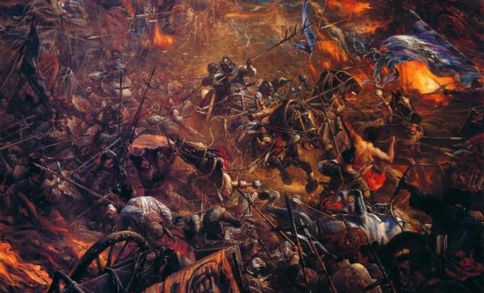 Lần thứ nhất: Diễn ra ngay sau khi Khúc Thừa Mỹ thất bại trước quân Nam Hán xâm lăng. Từ quê nhà, danh tướng Dương Đình Nghệ tập hợp được hơn ba ngàn quân, tự mình làm tướng, đánh thẳng vào lực lượng của Nam Hán. Tướng giặc là Lý Khắc Chính đại bại.