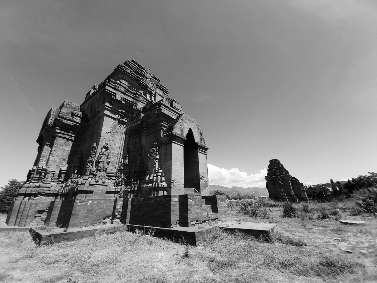 Mặc dù tổng thể công trình chỉ còn tháp Nam và tháp Bắc, nhưng những gì còn lại đều rất hòa hợp với nhau, thể hiện một chất riêng rất đặc biệt.