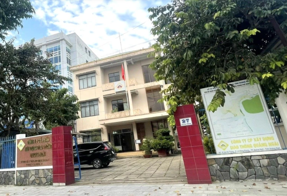 Tru sở Công ty CP Xây dựng Giao thông Quảng Ngãi.