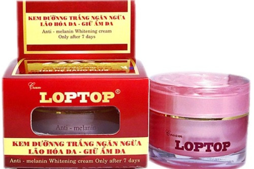 Kem duong trang LOPTOP bi thu hoi chua chat cam nguy hai nao?