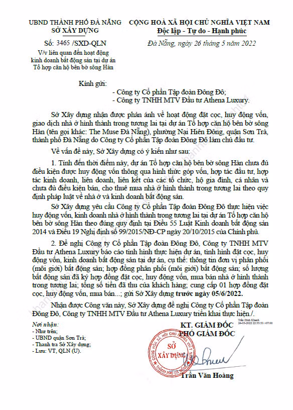 Can canh Du an The Muse Da Nang, Tap doan Dong Do bi 