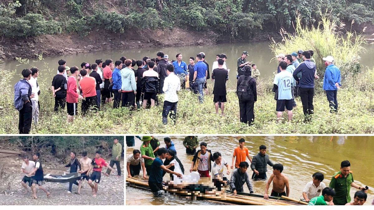 Tim thay 2 thi the nan nhan bi nuoc cuon troi o Lai Chau